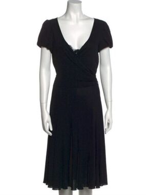 NWT Moschino Black Wrap Dress